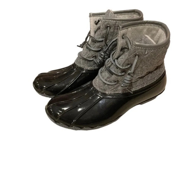 SEVEN7 Wool Goose Flat Heel Quilted Waterproof Duck Snow Winter Boots Size 8-8.5 - Picture 9 of 11